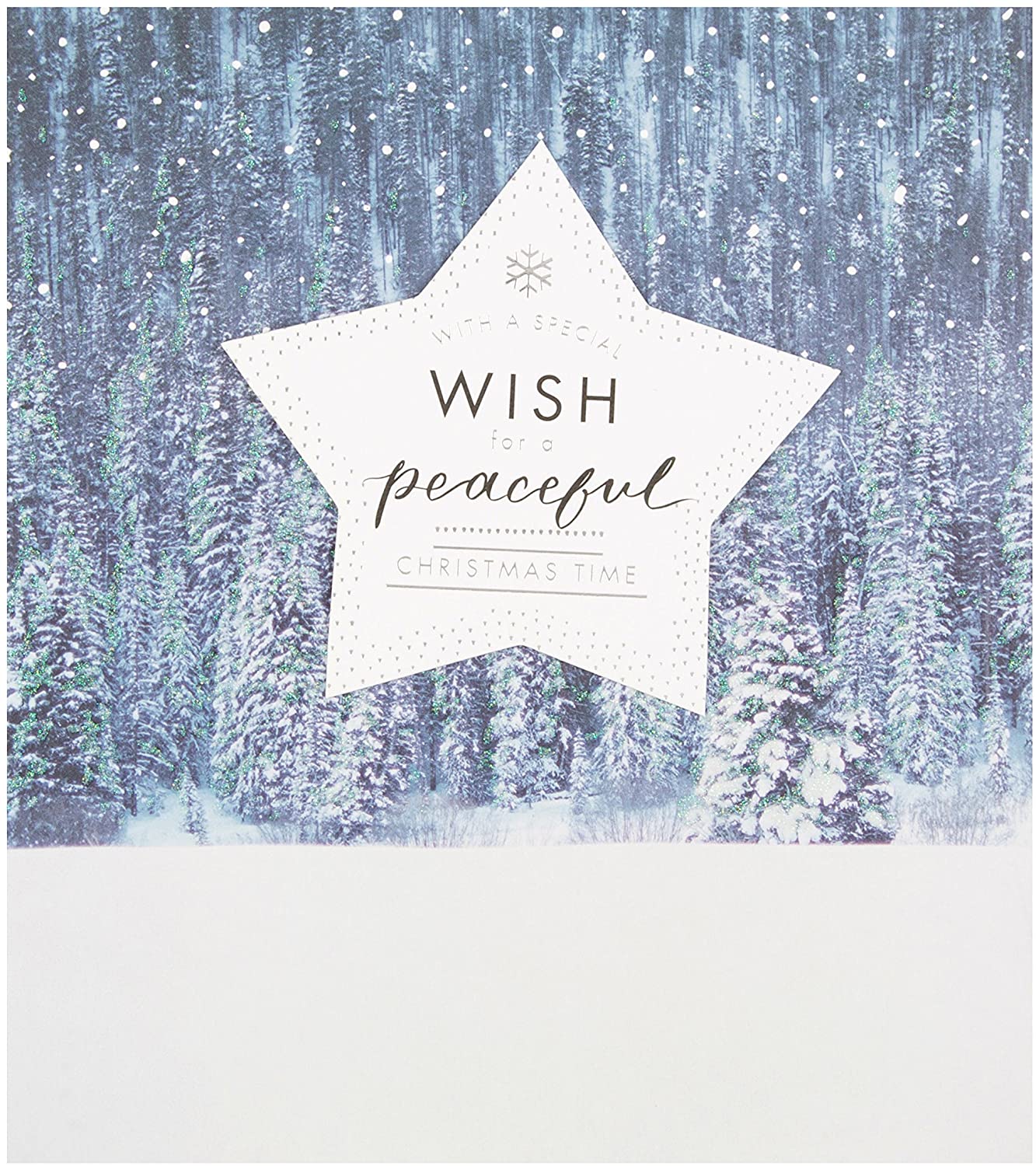 Hallmark Medium "Peaceful" Christmas Card