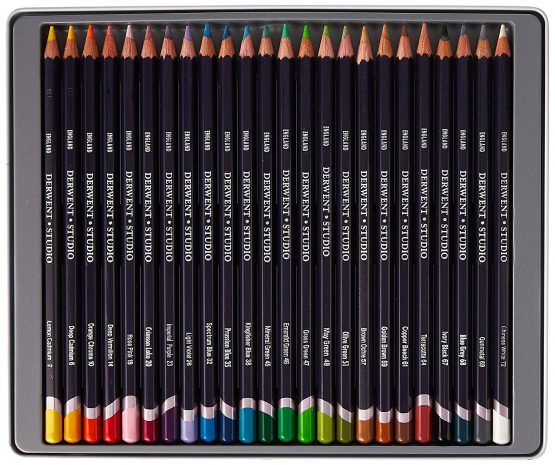 Derwent Studio Colouring Pencils Tin (Set of 24) - Image 3