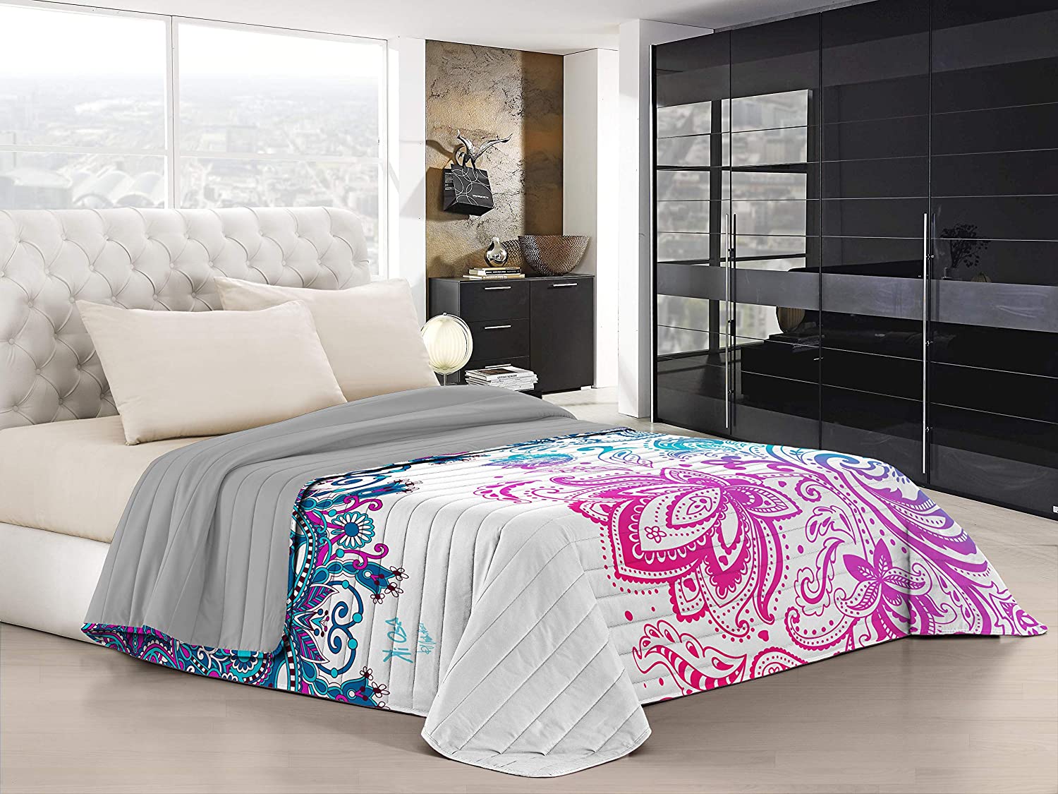 Italian Bed Linen KI-OSA Kiosa Summer Quilt, 260x270cm, KIO601, Microfiber, DOUBLE