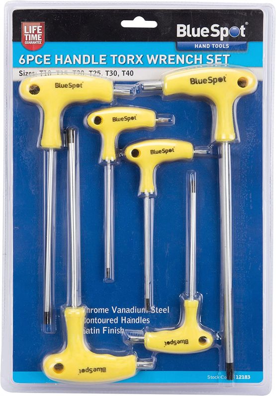 Blue Spot 12183 6 Piece T Handle Torx Screwdrivers - Image 2