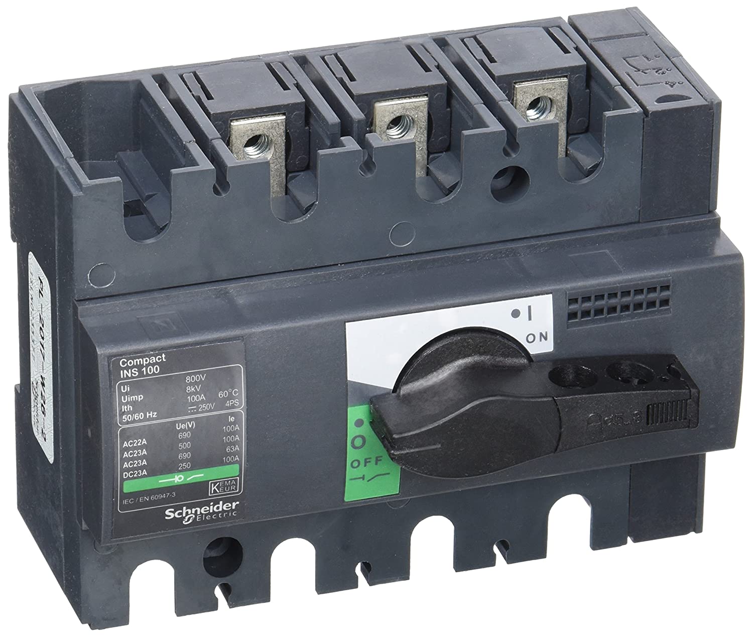 Schneider Electric 28908 INS100 3P 100A, White