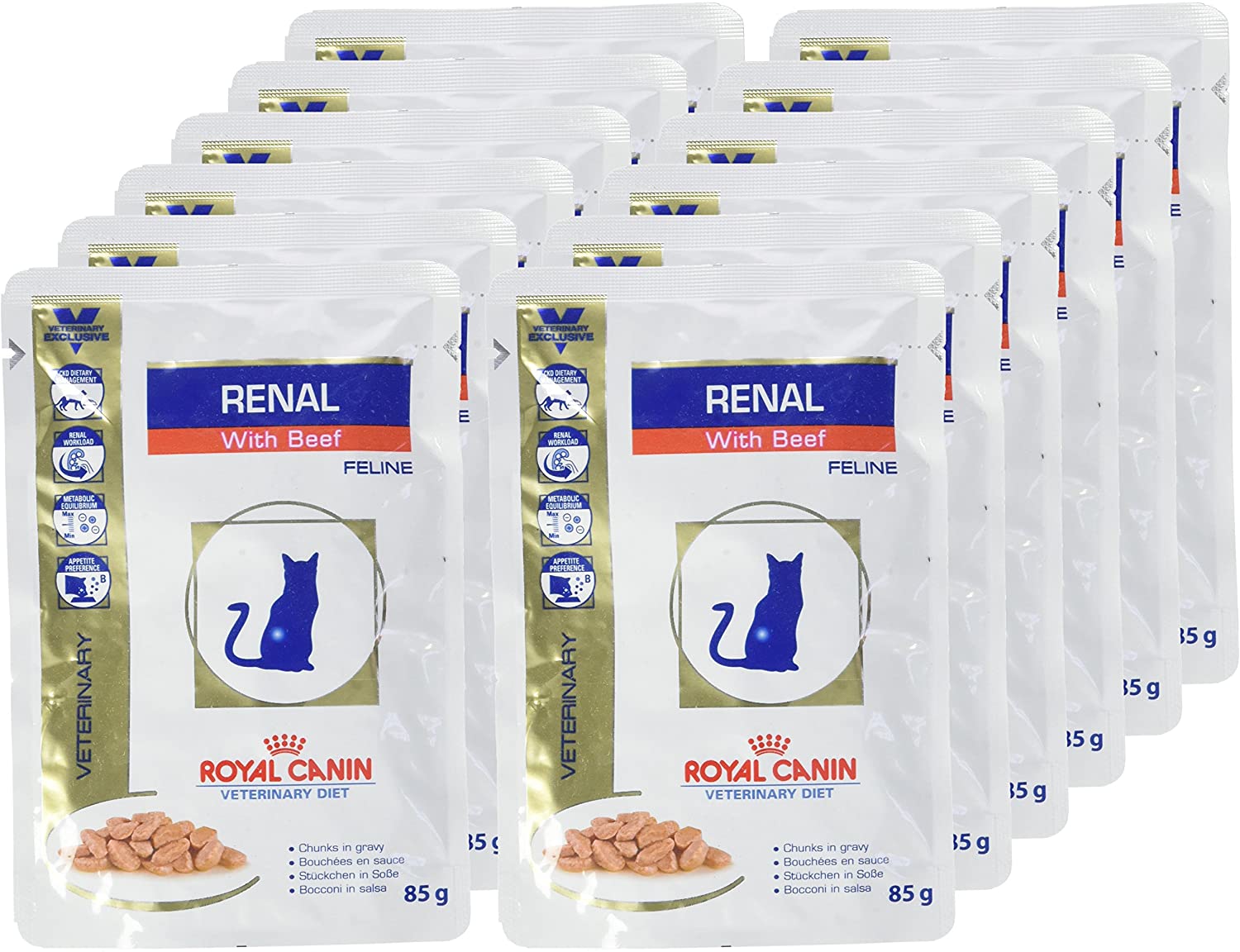 ROYAL CANIN Renal Feline Beef Cat Food, 85 g-12 x 85 g, 85 g (Pack of 12) - Image 4