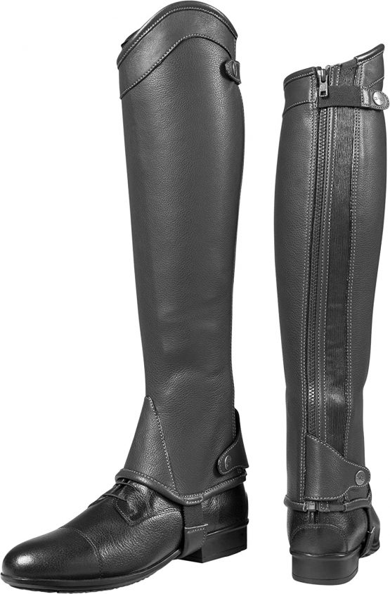 Equi-Theme/Equit'M Unisex's 913239211 Elite Half-Chaps, Black, X-Small