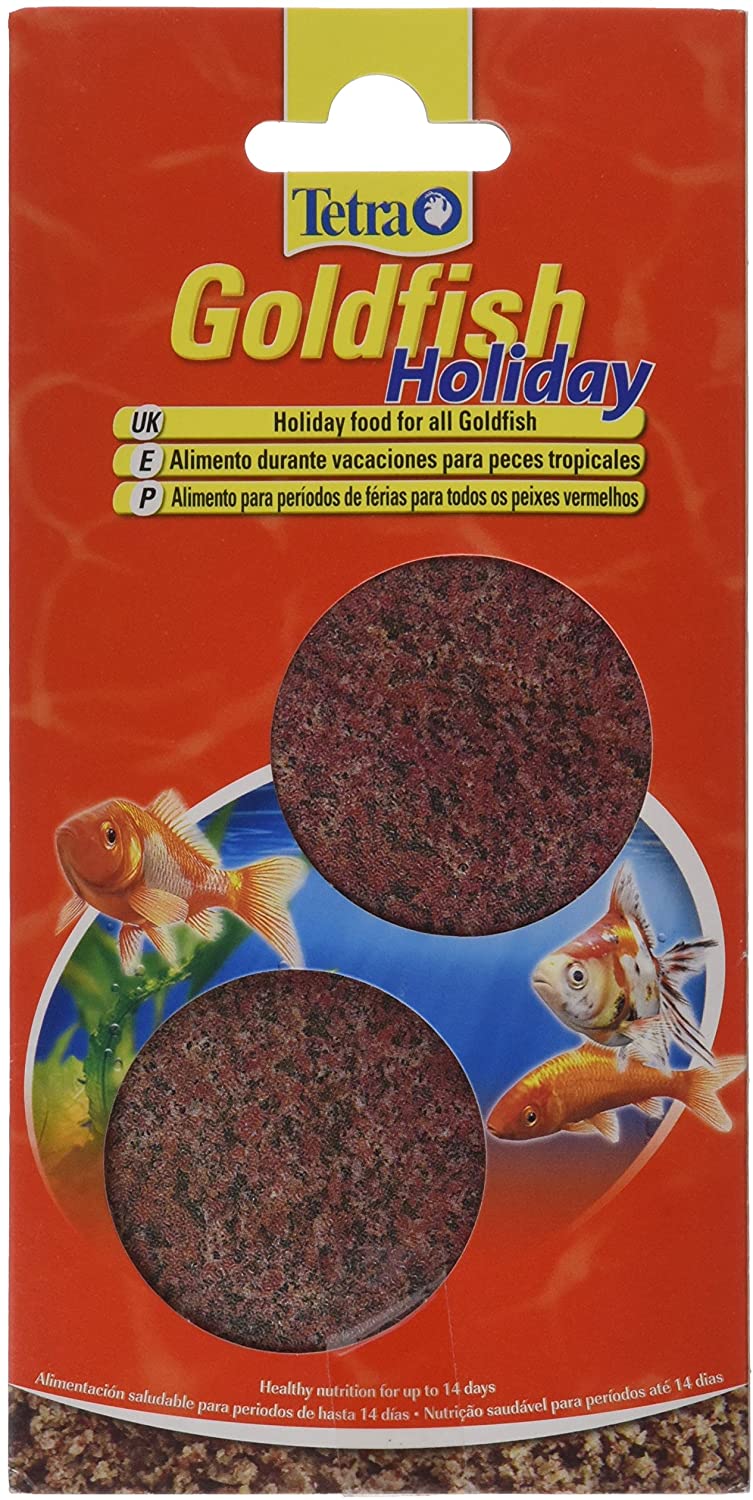 Tetra Goldfish Holiday - Holiday food for all goldfish healthy nutrition for up to 14 days, 2 X 12 g gel food block