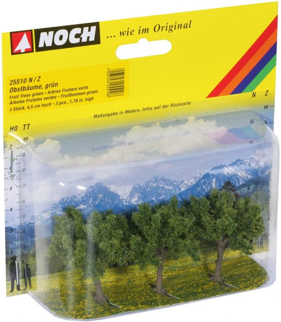 Noch 25510 4.5 cm High Fruit Trees Green Landscape Modelling (3-Piece) - Image 2