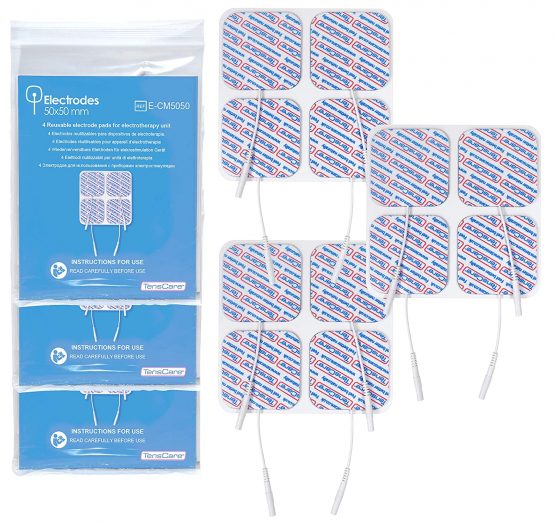 TensCare 5033435110360 Upper Electrodes 50 x 50 mm-3 packs of 4 electrodes - Image 2