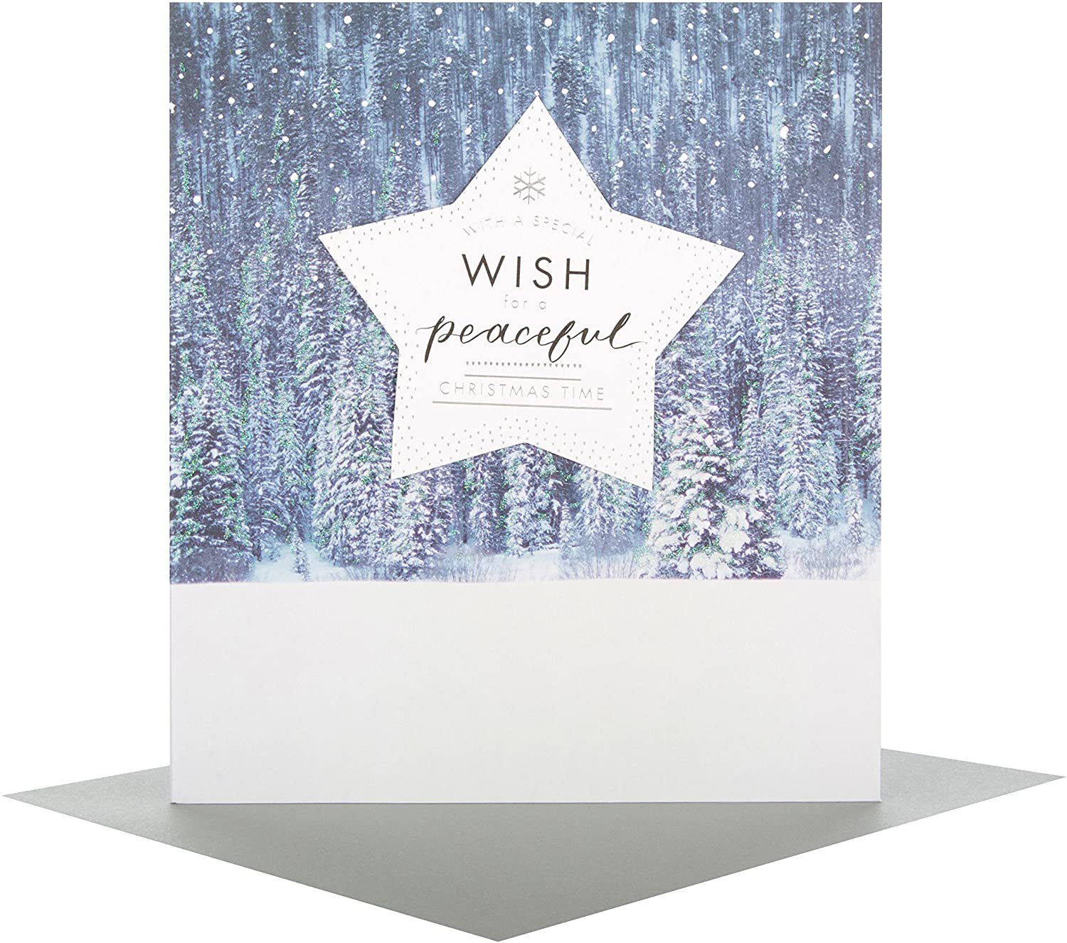 Hallmark Medium "Peaceful" Christmas Card - Image 3