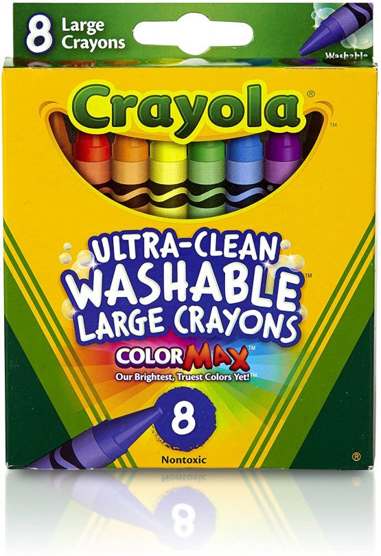 Crayola Ultra Clean Large Washable Crayons, School Supplies, 8 Count - Image 2