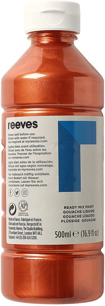 Reeves 4551160 Ready Mix Paint, Copper, 500 ml – BigaMart