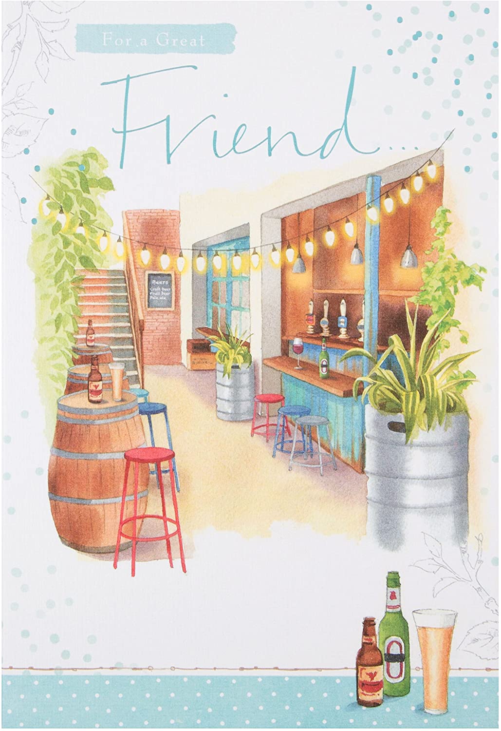 Hallmark Friend Card "Best Wishes" - Medium
