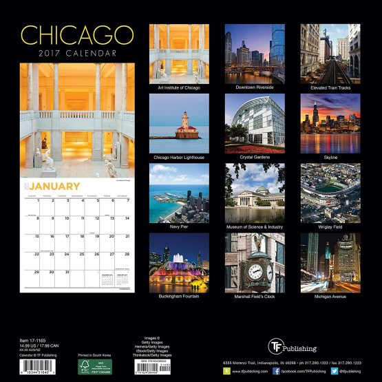 Chicago 2017 Calendar - Image 2