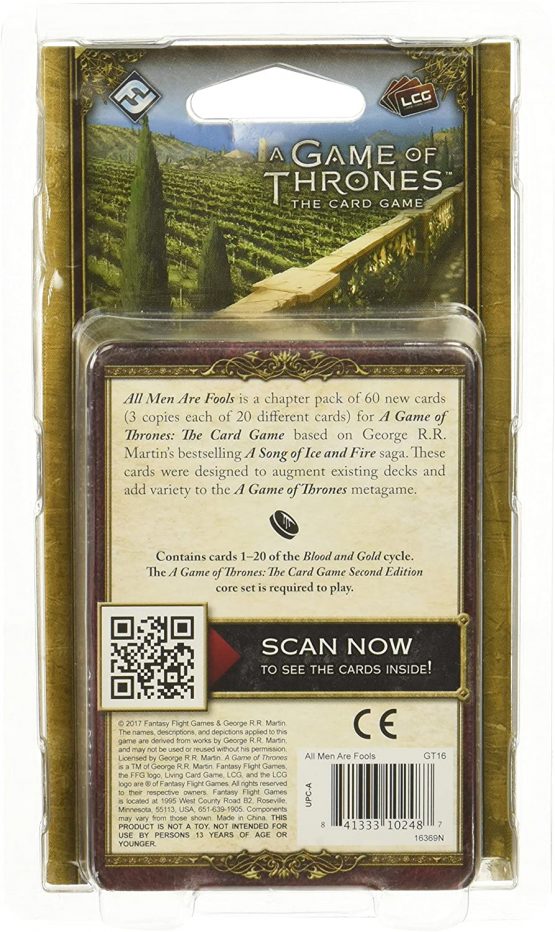 Fantasy Flight Games FFGGT16 All Men are Fools Chapter Pack: AGOT LCG 2nd Ed, Multicoloured - Image 2