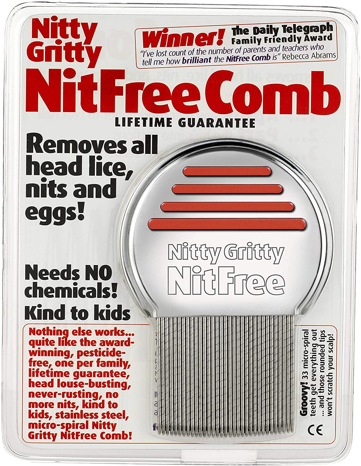 Nitty Gritty NitFree Comb, Assorted
