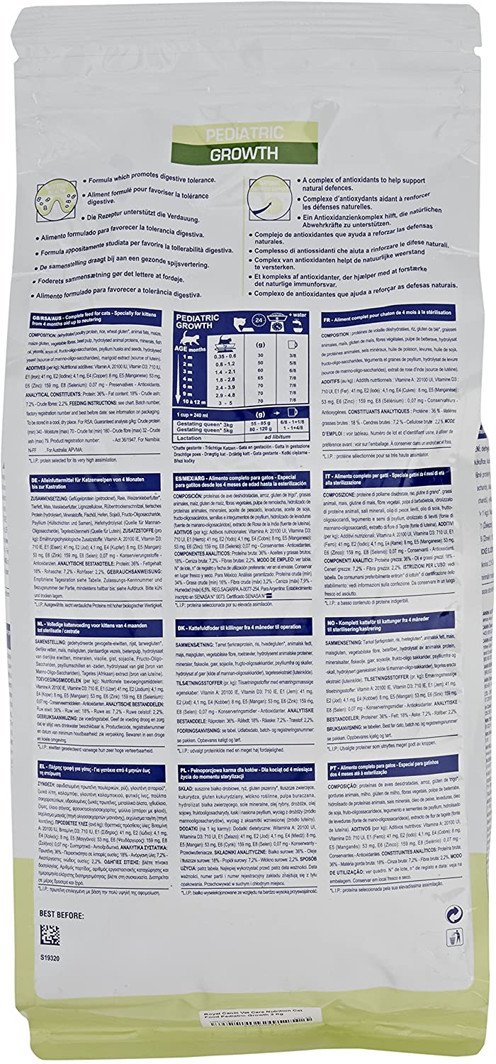 Royal Canin Vet Care Nutrition Cat Food Pediatric Growth 2 Kg - Image 2