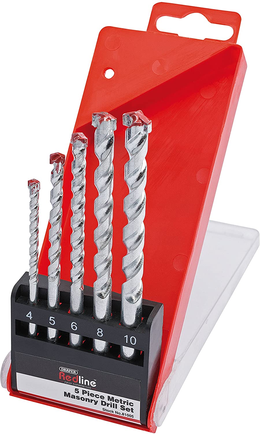 Draper Redline 81005 Metric Masonry Drill Set (5-Piece), White