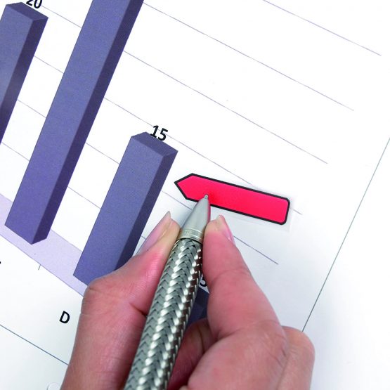 Post-it® Index Arrows - 5 Colours - 20 of Each Colour - Clear Dispenser - 12mm - Image 2