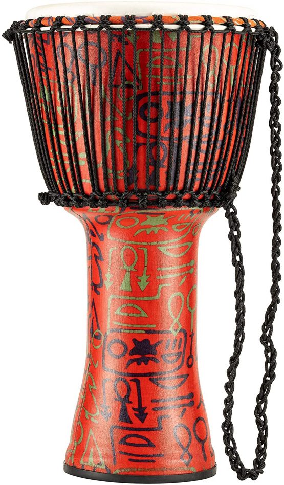 Meinl PADJ1-L-F 12 inch Travel Series Pharao´s Skript Synthetic Head Rope Tuned Plastic Djembes - Image 2