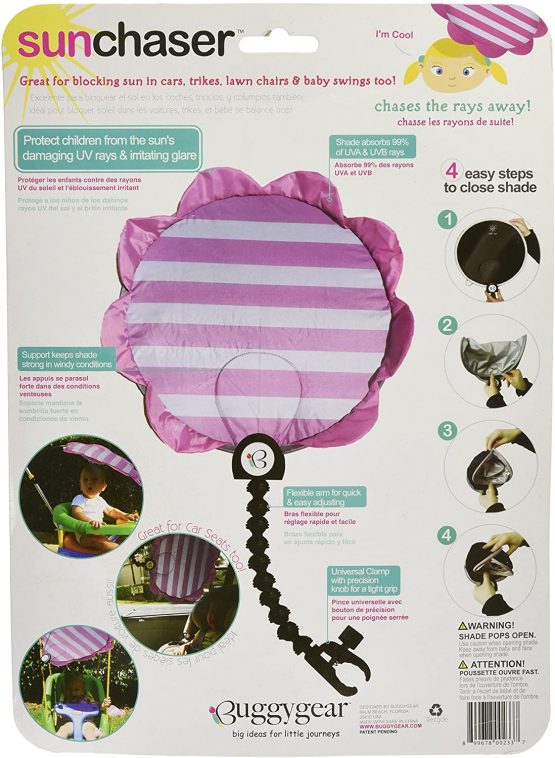 Buggygear SunChaser UPF 50 - Pink Petals - Image 3