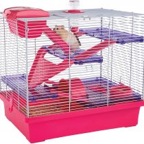 Rosewood Pico Hamster Cage, Extra Large, Pink