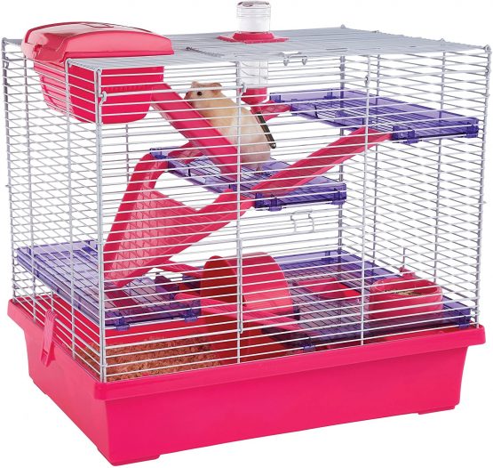 Rosewood Pico Hamster Cage, Extra Large, Pink