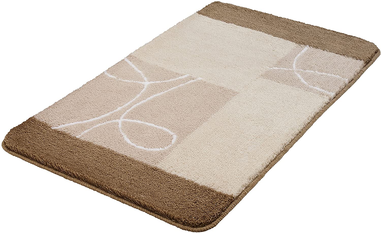 Meusch Curly 2671271360 Bath Mat 60 x 100 cm Taupe, Multicoloured - Image 2
