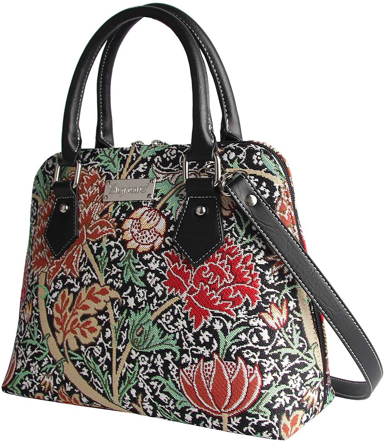 Signare Tapestry Handbags Shoulder bag and Crossbody Bags for Women with William Morris Designs (The Cray, CONV-CRAY) - Image 3
