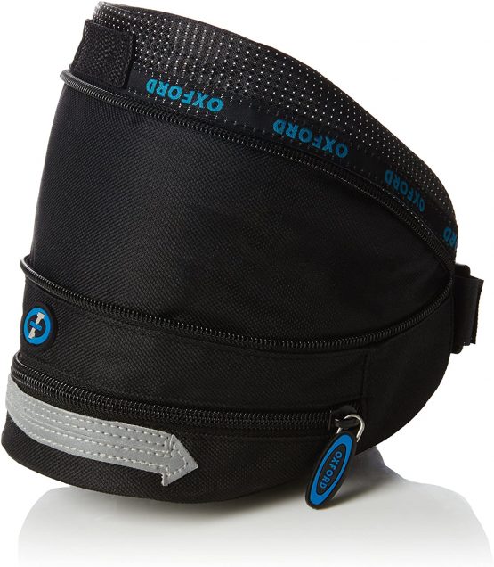 Oxford Wedge Bag with Adjustable Quick Release Clip - Black, Large