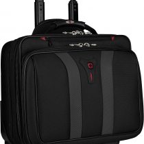 Wenger 600659 GRANADA 17 Inch Wheeled Laptop Case, Padded Laptop Compartment and Overnight Compartment in Black/Grey {24 Litre}