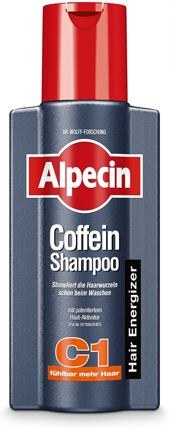 Alpecin Caffeine Shampoo C1 1x 250ml | Prevents and Reduces Hair Loss | Energizer for Strong Hair | Natural Hair Growth Shampoo for Men | Hair Care for Men Made in Germany