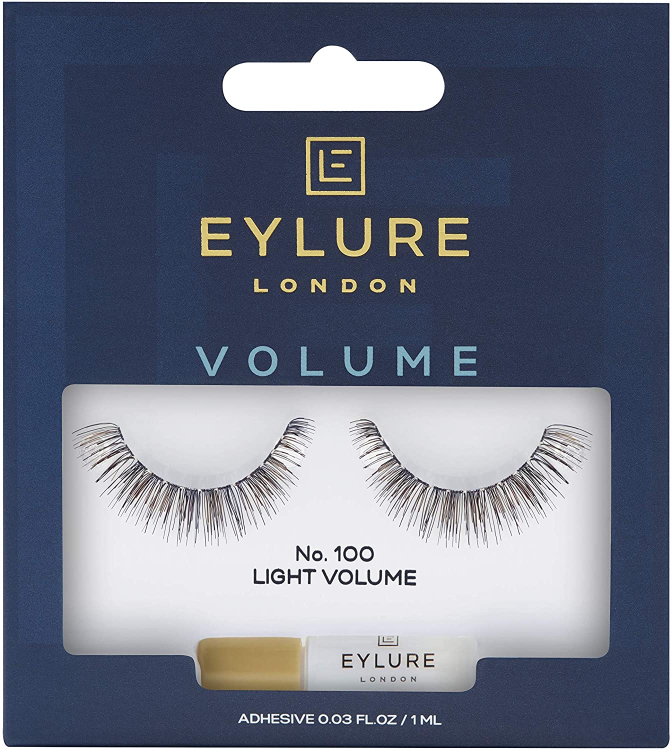 Eylure Volume No. 100 False Lashes, Multicolour, 3 Count (Pack of 1)