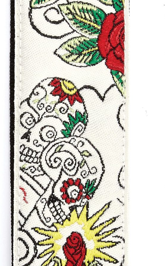 D'Addario 20T03"Dia de los Muertos" Woven Guitar Strap - Image 2