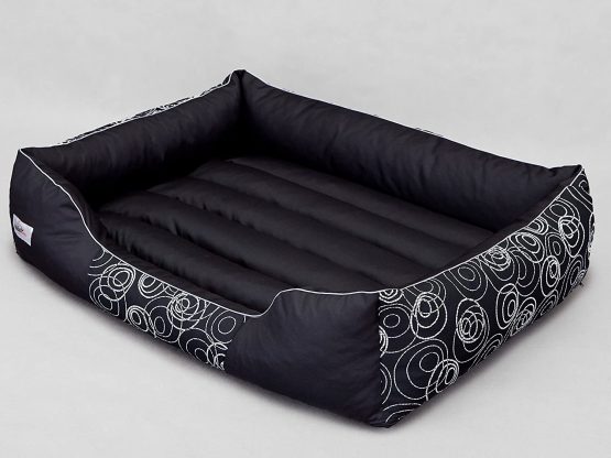 Hobbydog Cordura Fabric Durable Prestige Dog Bed, Large, Black with Wheels - Image 3