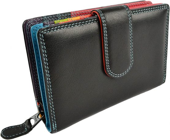 Golunski Ladies Tab Flap Over Leather Purse Wallet Change Graffiti Gift Box