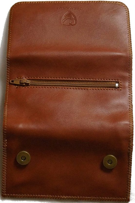 GERMANUS Tobacco Pouch from Artleather, Leather Free - Made in EU - Pocket Fuscus - Image 3