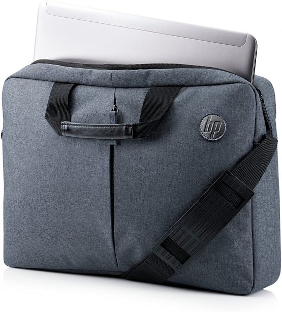HP Essential 15.6 Inch (39.6 cm) Grey TopLoad Briefcase Messenger Bag for Laptop/Chromebook/Mac - Image 2