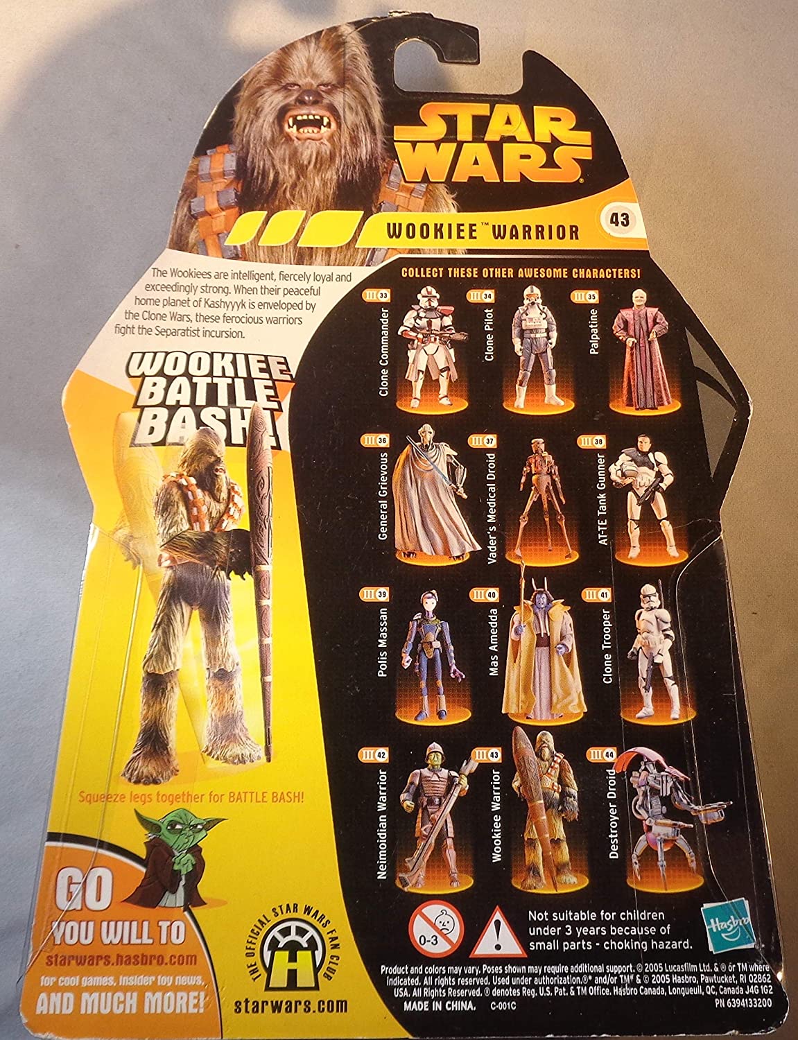 Wookiee Warrior Light Tan Star Wars #43, Mide aproximadamente 4 pulgadas - Image 3