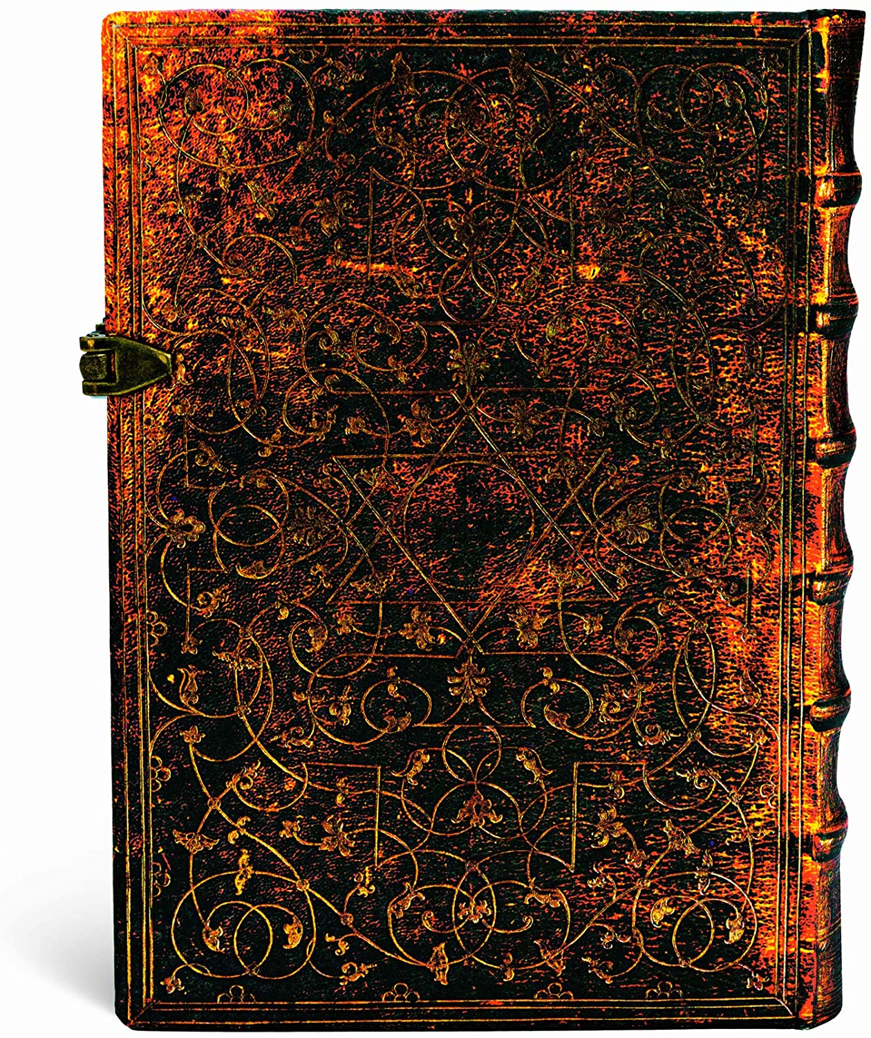 Paperblanks Grolier Ornamentali Grolier Midi Notebook with Lined Pages, Gold - Image 3