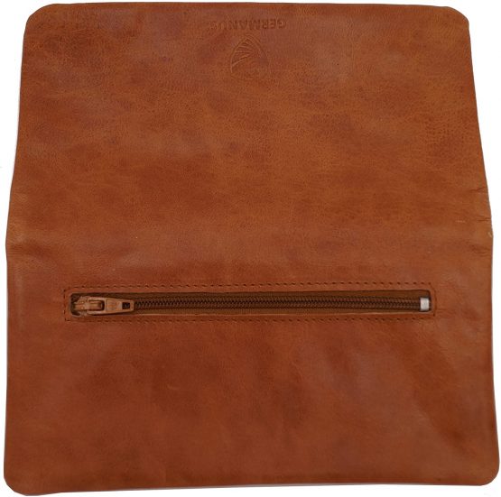 GERMANUS Calbrunus - Tobacco Pouch from Genuine Leather in Brown - Image 3