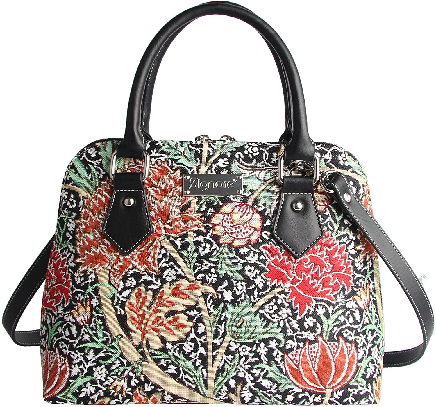 Signare Tapestry Handbags Shoulder bag and Crossbody Bags for Women with William Morris Designs (The Cray, CONV-CRAY) - Image 2