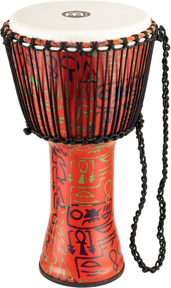 Meinl PADJ1-L-F 12 inch Travel Series Pharao´s Skript Synthetic Head Rope Tuned Plastic Djembes