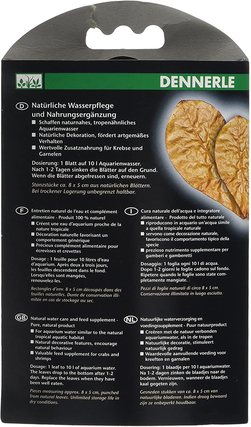 Dennerle Nano Catappa Leaves, 12 count (Pack of 1) - Image 2