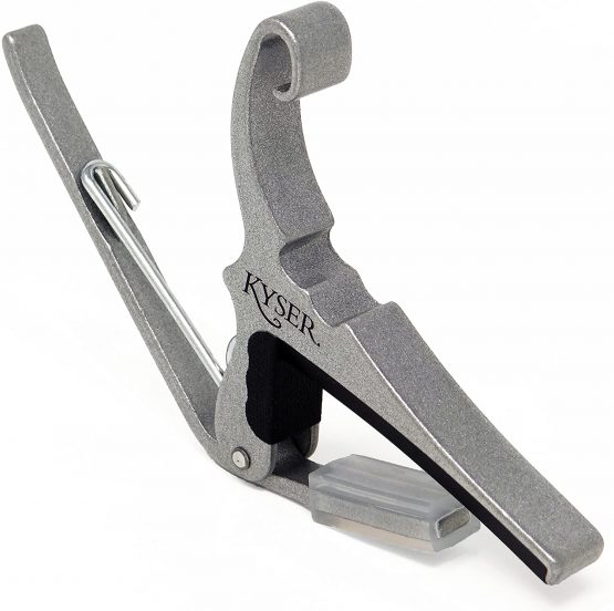 Kyser Quick-Change Capo for 6-string acoustic guitars, Silver, KG6S - Image 2