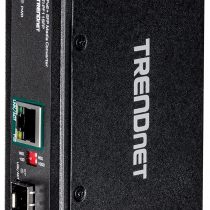 TRENDnet Industrial SFP to Gigabit PoE+ Media Converter 40km (Black) V1.0R Black TI-PF11SFP
