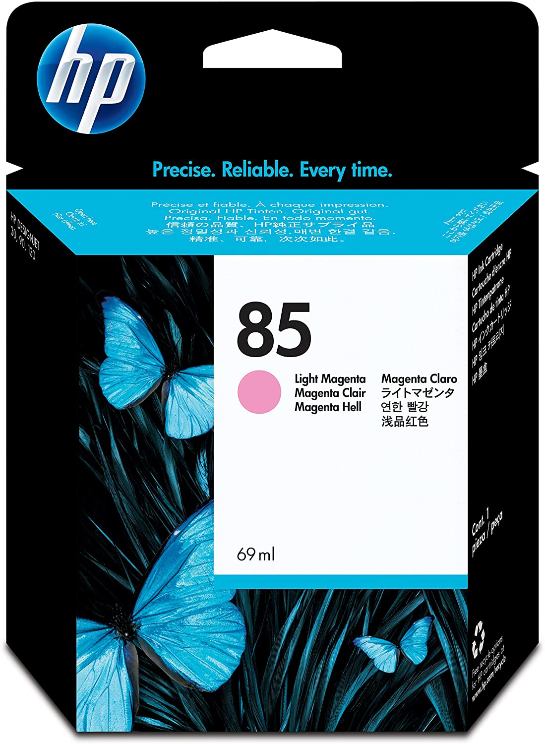 HP Original 85 Magenta Ink Cartridge (C9429A), Light Magenta, 1