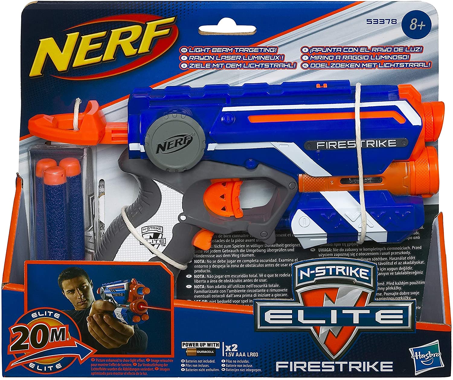 Nerf 53378EU40 N-Strike Elite Fire Blaster, Orange