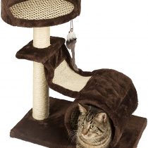 Kerbl Safari Air Cat Tree with Bristle, 49 x 30 x 61 cm, Brown