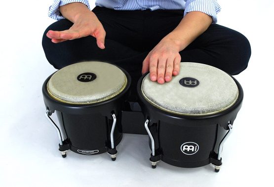 Meinl 6 3/4-inch and 7 1/2-inch Bongo - Black - Image 2
