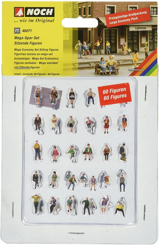 Noch 46071 Mega Economy Fig Set 60/ Tt Scale  Figures