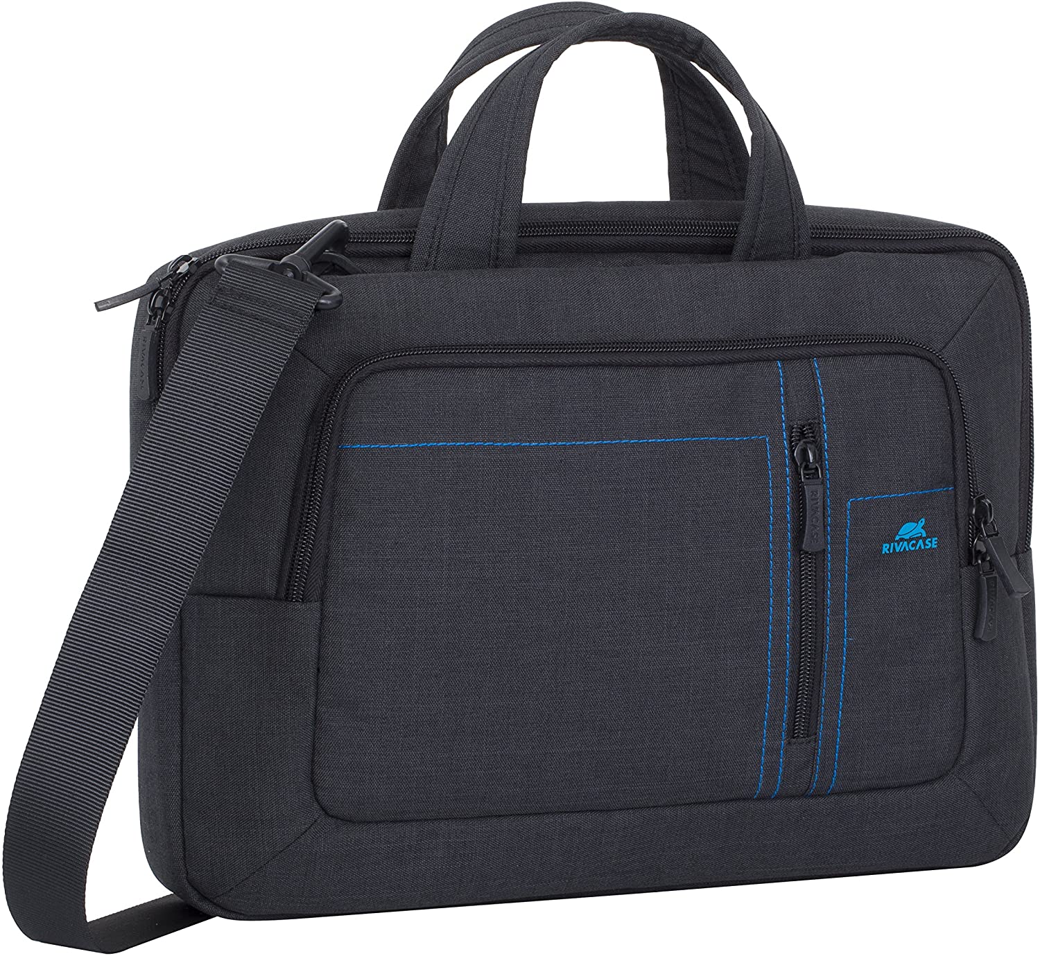 Rivacase 7530 Laptop 39.6 cm red waterproof case with shock absorbing Padding and Tablets up to 25.7 cm with Shoulder Strap bandoulière-rouge Monotone 13.3 inches - Image 3