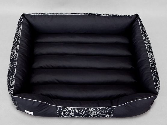 Hobbydog Cordura Fabric Durable Prestige Dog Bed, Large, Black with Wheels - Image 2